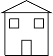 HTML5 Canvas straight line house drawing with multiple points using moveTo