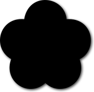 HTML5 Canvas drop shadow applied to flower shape
