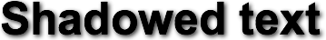 HTML5 Canvas drop shadow applied to text