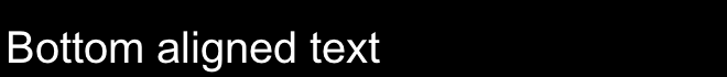 HTML5 Canvas bottom aligned text