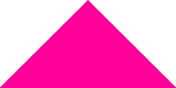 Upwards pointing isosceles triangle created with HTML and CSS