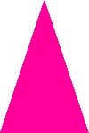 Narrow isosceles triangle created with HTML and CSS