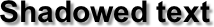 CSS3 outer blurred text-shadow