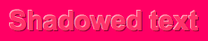 CSS3 text-shadow outset effect
